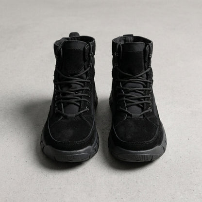 Men's Combat Boots - Lace Up Casual Ankle Boots