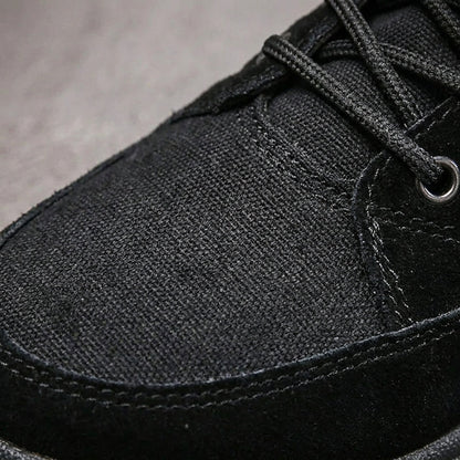 Men's Combat Boots - Lace Up Casual Ankle Boots