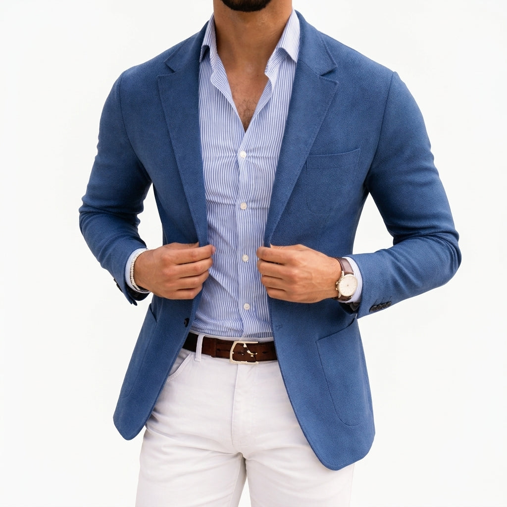 Men's Knit Blazer - Unstructured Soft Sport Coat