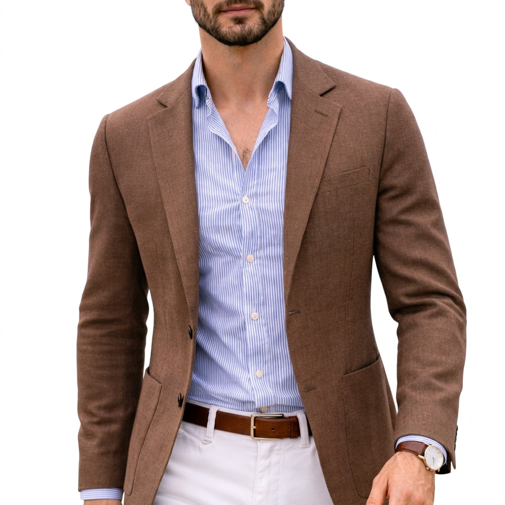 Men's Knit Blazer - Unstructured Soft Sport Coat
