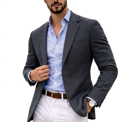 Men's Knit Blazer - Unstructured Soft Sport Coat