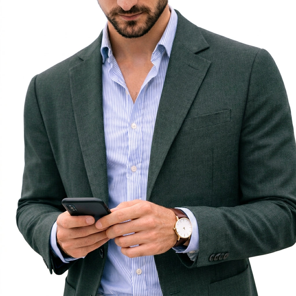 Men's Knit Blazer - Unstructured Soft Sport Coat