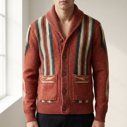 Men's Knit Cardigan - Casual Button Front Sweater