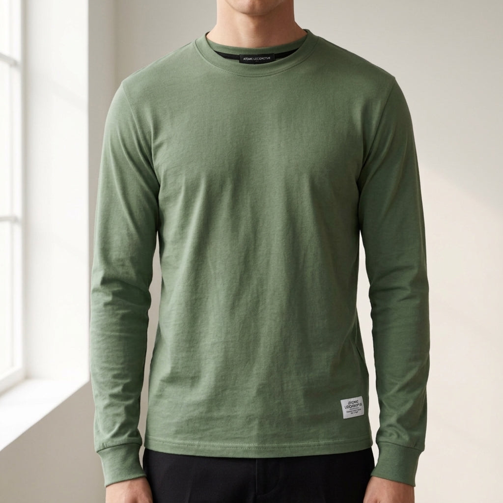 Men's Casual Cotton Shirt – Long Sleeve Button Down Top