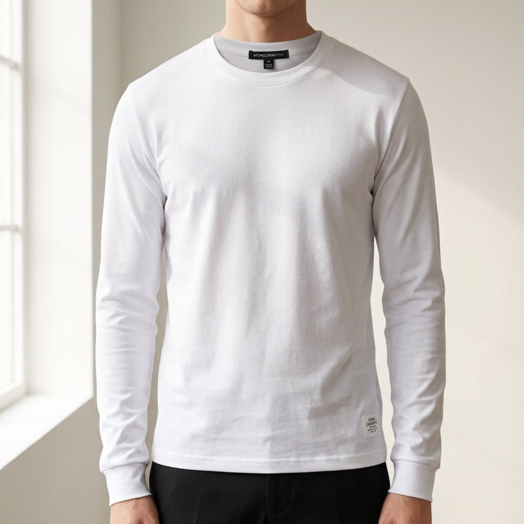 Men's Casual Cotton Shirt – Long Sleeve Button Down Top