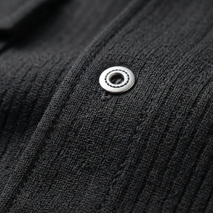 Men's Knit Jacket - Textured Casual Sweater Outerwear