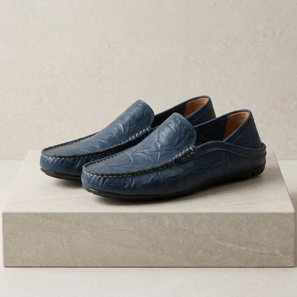 Men's Moccasin Shoes - Casual Slip On Shoes