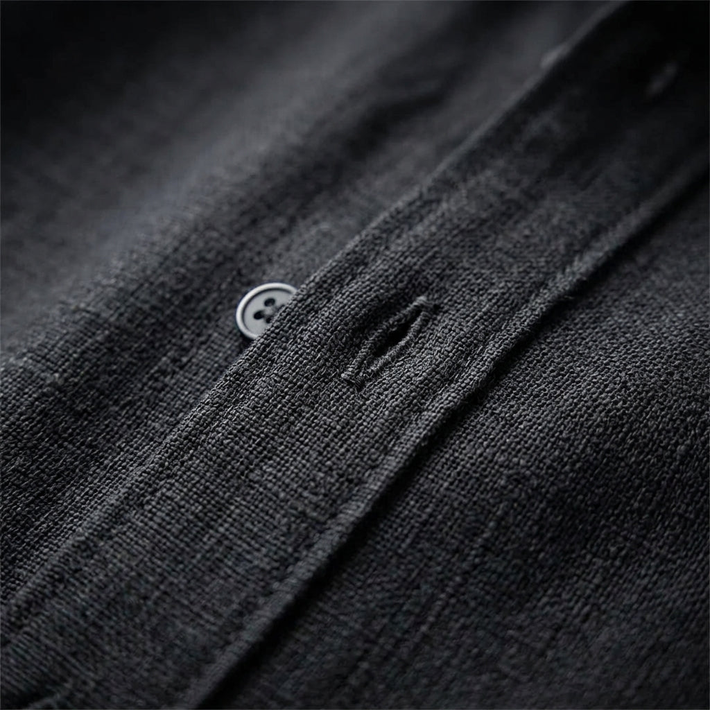 Men's Linen Shirt - Lightweight Casual Button Down