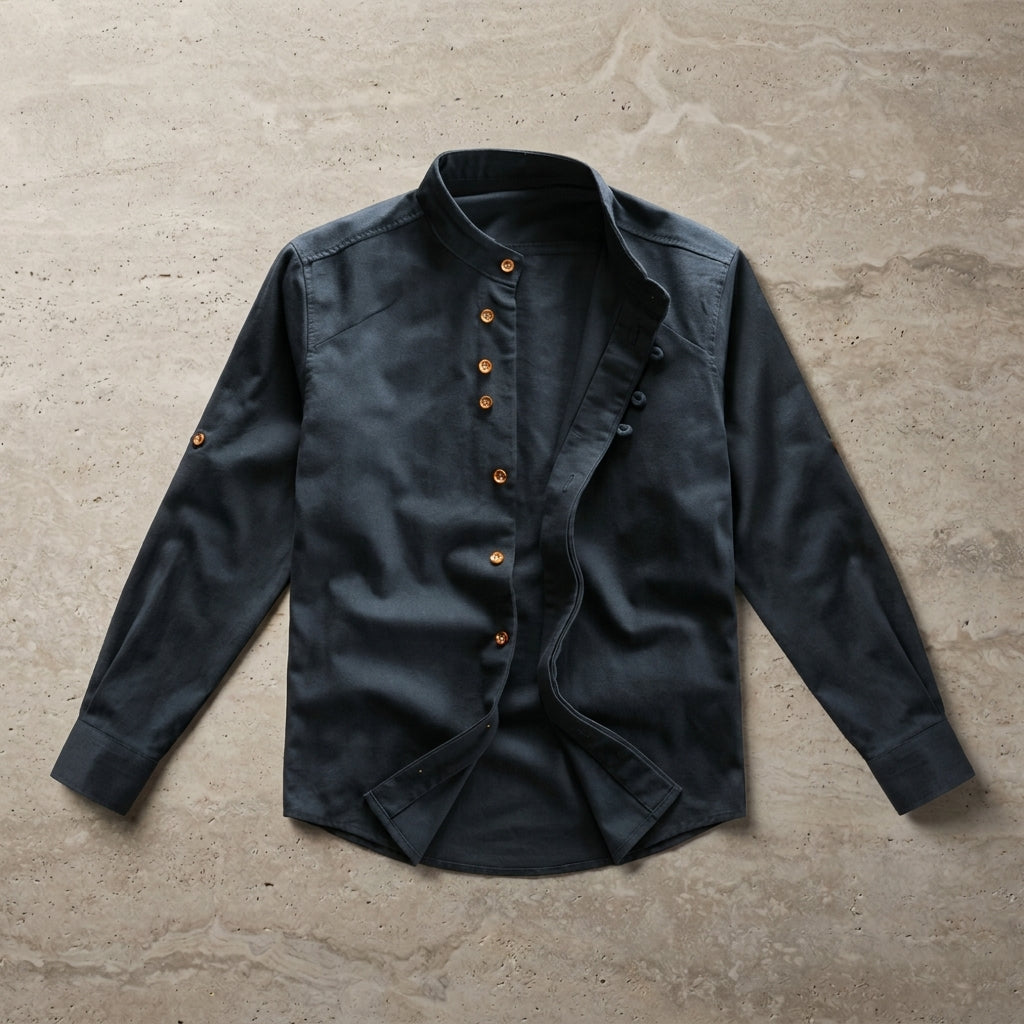 Men's Long Sleeve Shirt - Casual Button Down