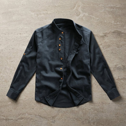 Men's Long Sleeve Shirt - Casual Button Down