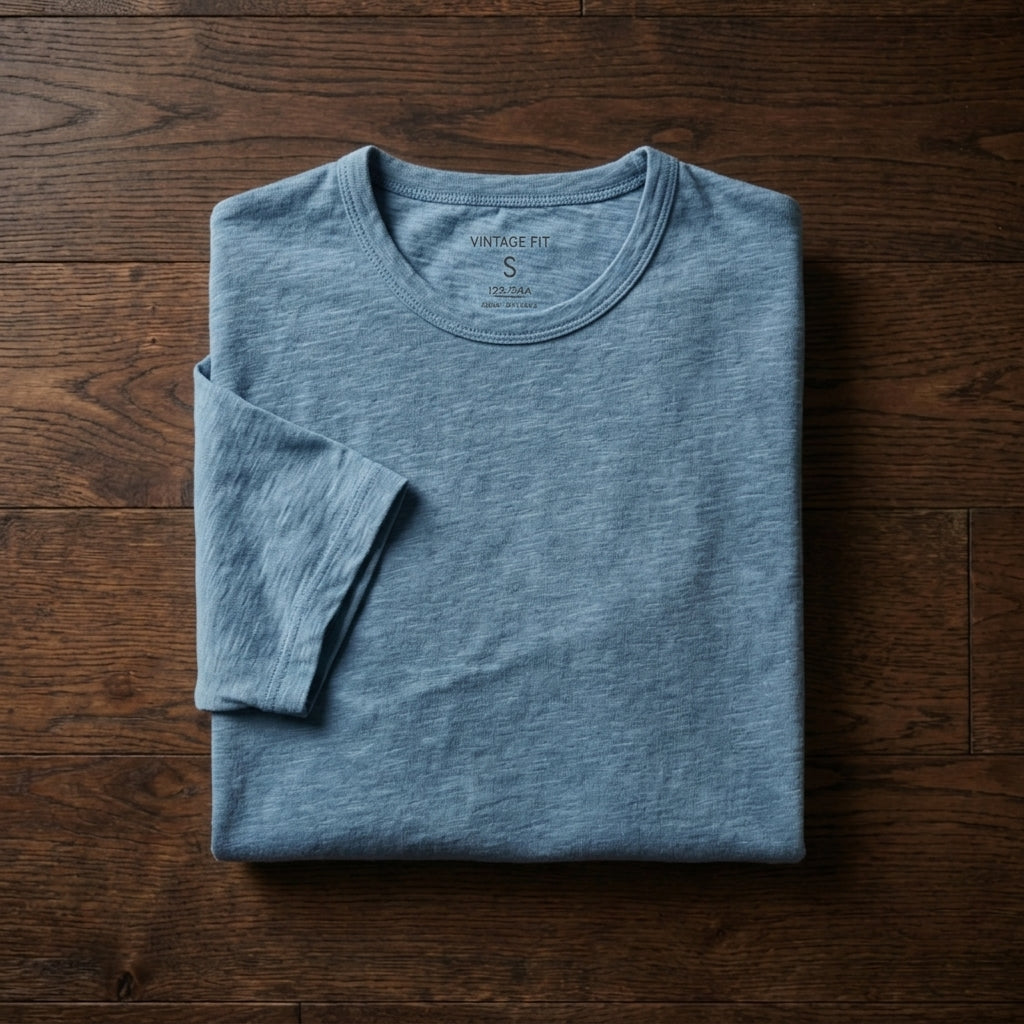 Men's Cotton T-Shirt - Classic Casual Short Sleeve Top