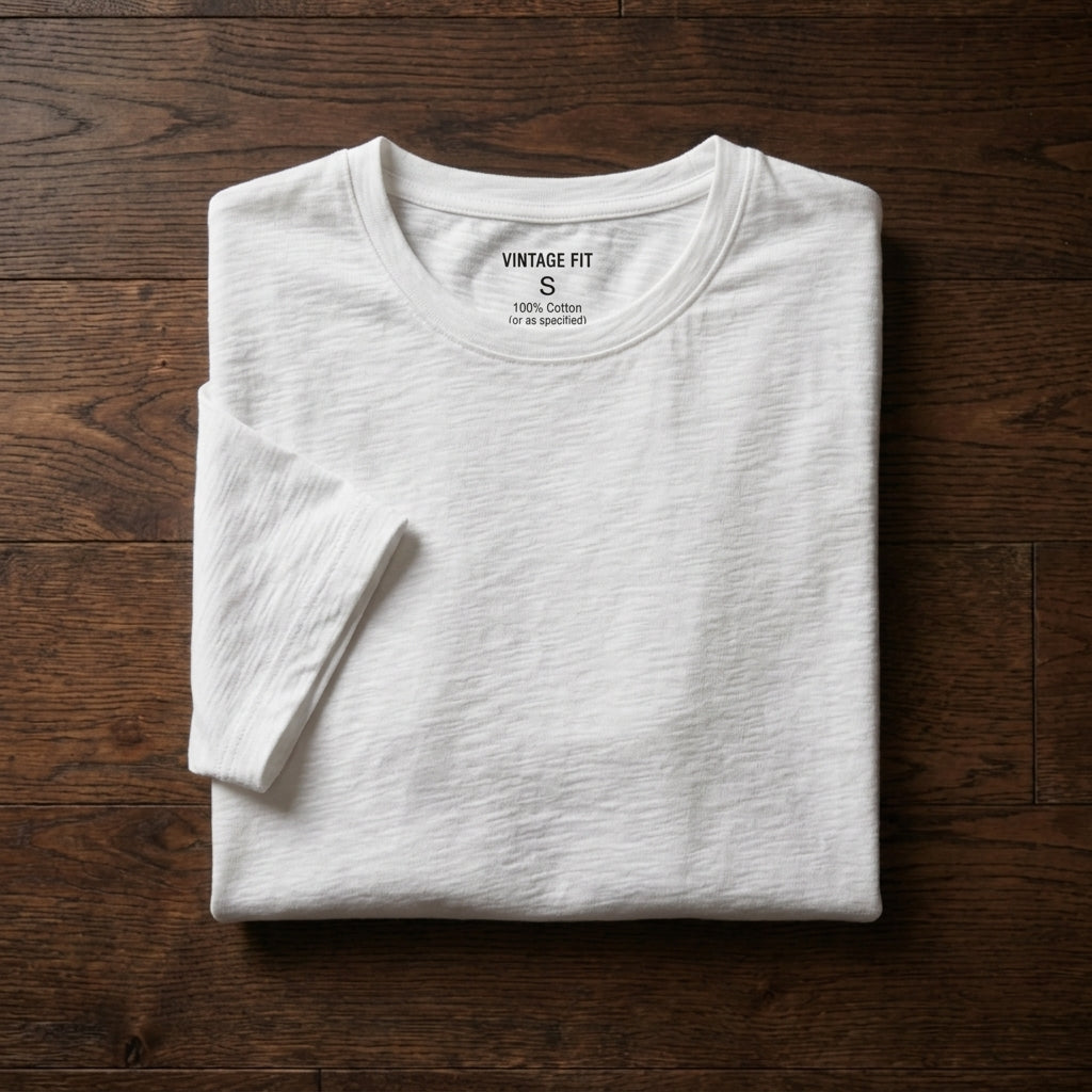 Men's Cotton T-Shirt - Classic Casual Short Sleeve Top