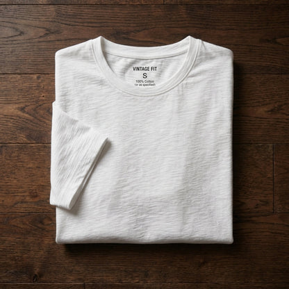 Men's Cotton T-Shirt - Classic Casual Short Sleeve Top