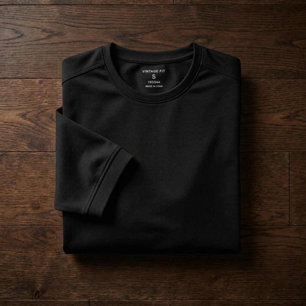 Men's Cotton T-Shirt - Classic Casual Short Sleeve Top