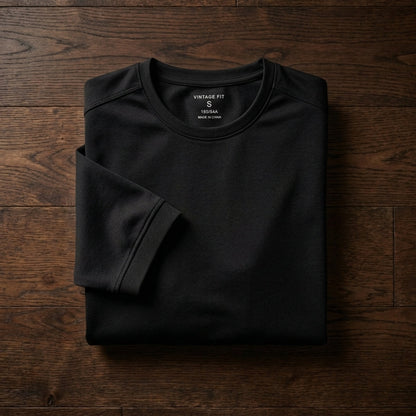 Men's Cotton T-Shirt - Classic Casual Short Sleeve Top