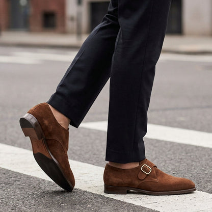 Men's Suede Shoes - Classic Casual Slip On Footwear