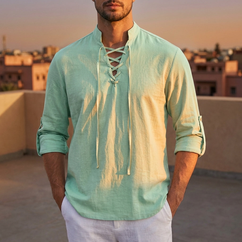 Men's Renaissance Shirt - Vintage Style Casual Button Down