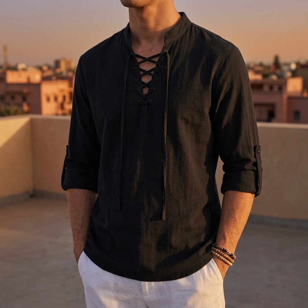 Men's Renaissance Shirt - Vintage Style Casual Button Down