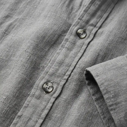 Men's Linen Shirt - Lightweight Casual Button Down