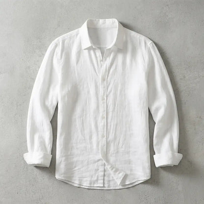 Men's Linen Shirt - Lightweight Casual Button Down