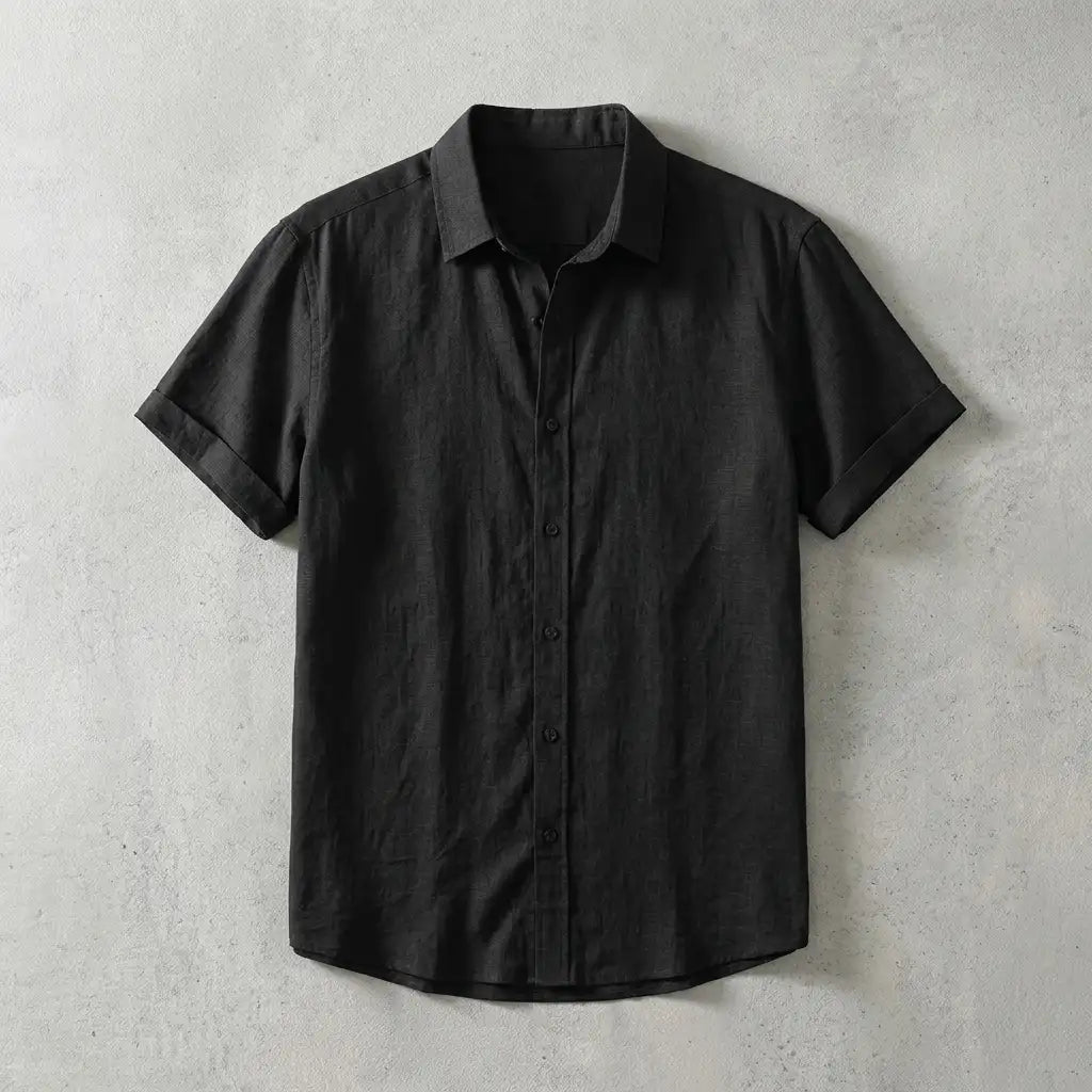 Men's Linen Shirt - Lightweight Casual Button Down