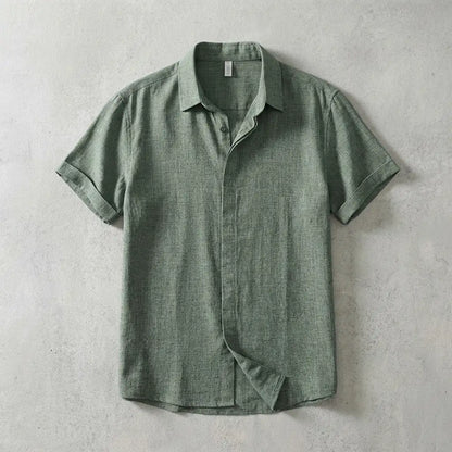 Men's Linen Shirt - Lightweight Casual Button Down