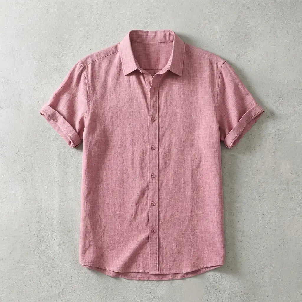 Men's Linen Shirt - Lightweight Casual Button Down