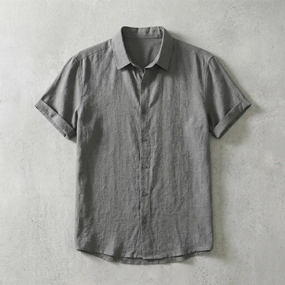 Men's Linen Shirt - Lightweight Casual Button Down