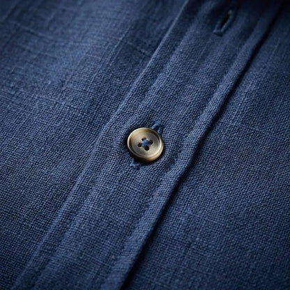 Men's Linen Shirt - Lightweight Casual Button Down