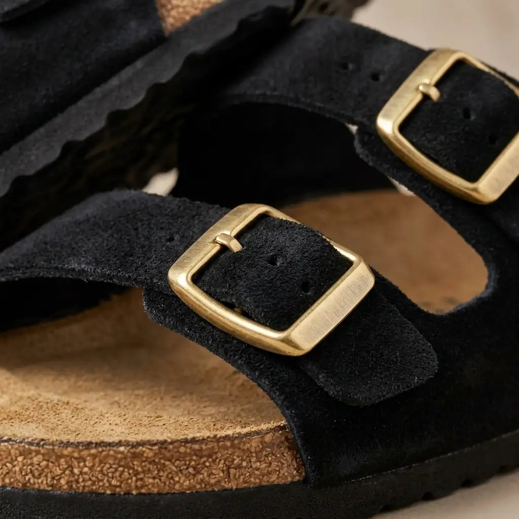 Men's Suede Sandals – Casual Summer Slip On Shoes