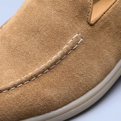 Men's Suede Loafers - Classic Slip On Casual Shoes
