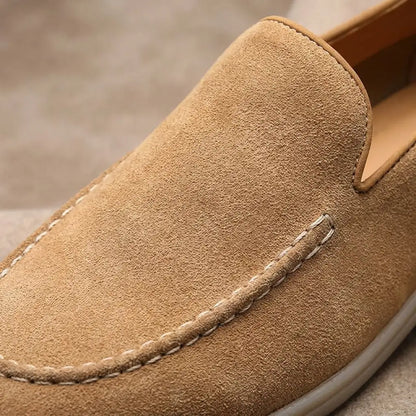 Men's Suede Loafers - Classic Slip On Casual Shoes