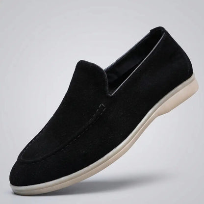Men's Suede Loafers - Classic Slip On Casual Shoes