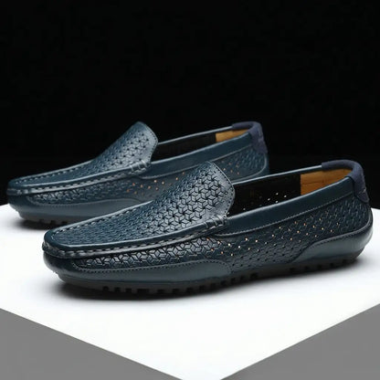 Men's Leather Loafers - Classic Slip On Dress Shoes