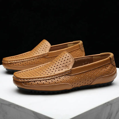 Men's Leather Loafers - Classic Slip On Dress Shoes