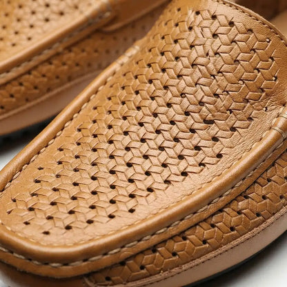 Men's Leather Loafers - Classic Slip On Dress Shoes