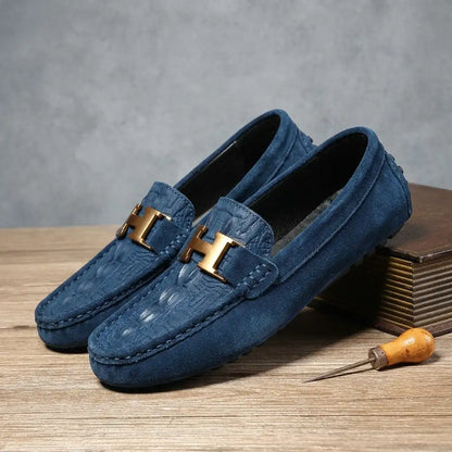 Men's Suede Loafers - Casual Slip On Dress Shoes