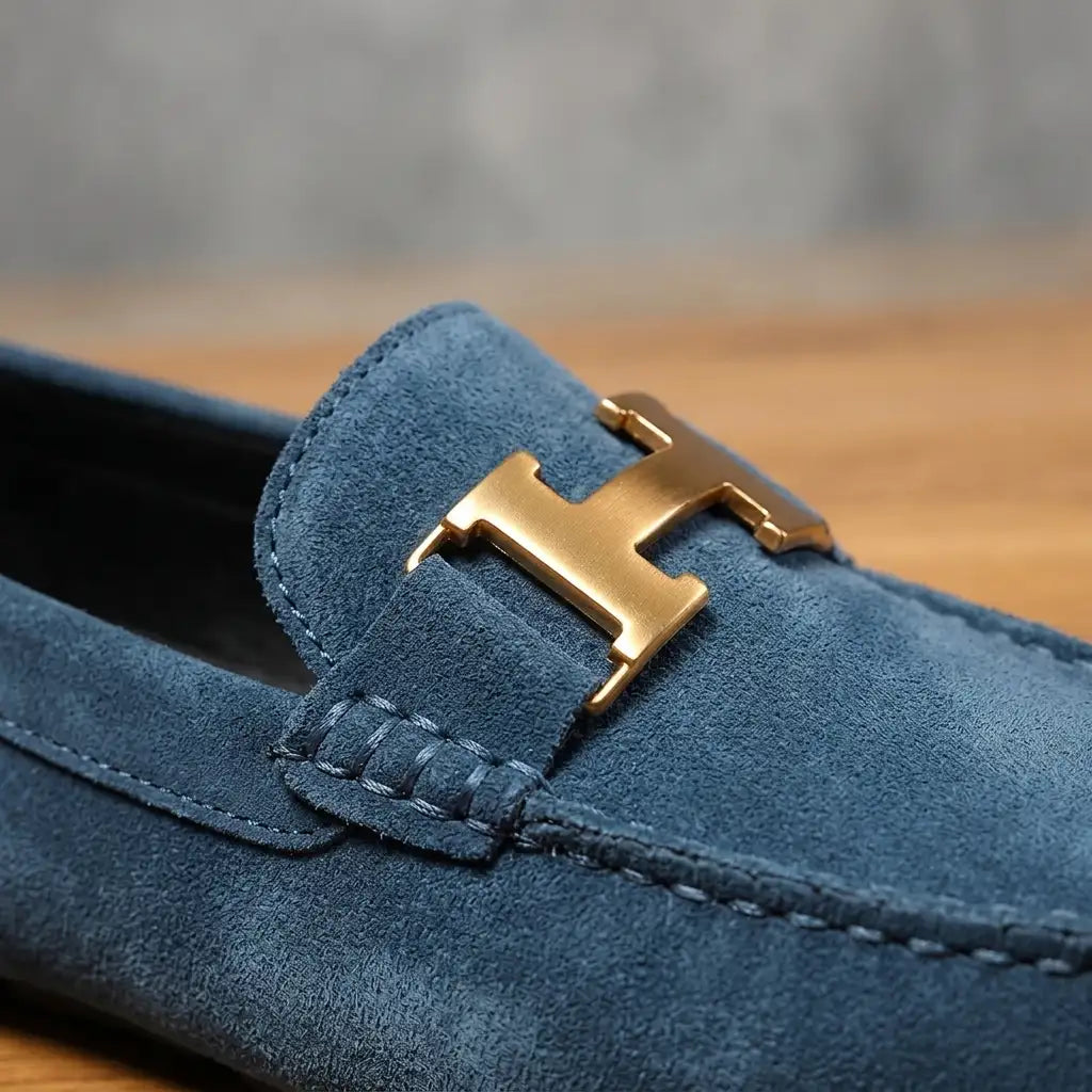 Men's Suede Loafers - Casual Slip On Dress Shoes