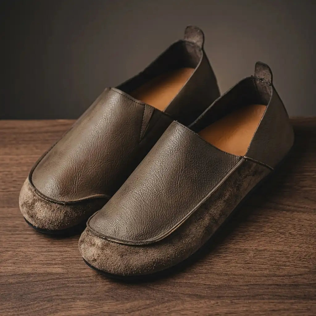 Men's Leather Loafers - Classic Slip On Dress Shoes