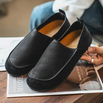 Men's Leather Loafers - Classic Slip On Dress Shoes