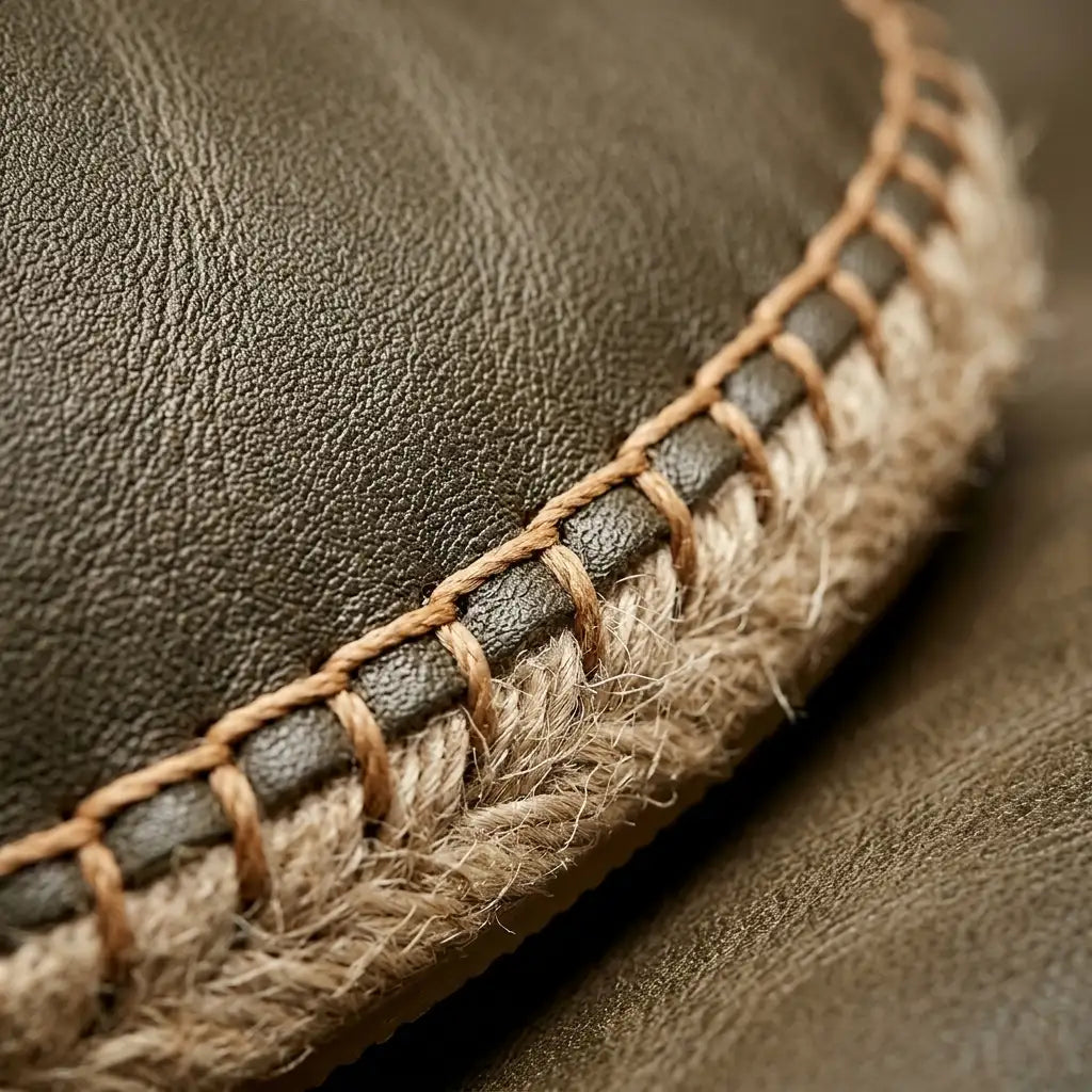 Men's Leather Espadrilles - Casual Slip On Shoes