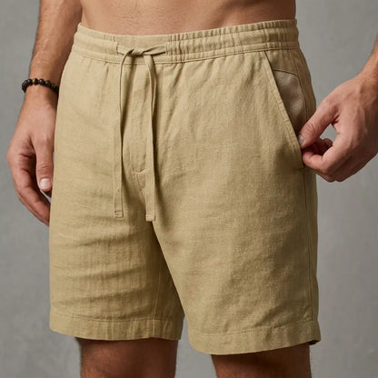 Men's Cotton Linen Trousers - Lightweight Casual Pants