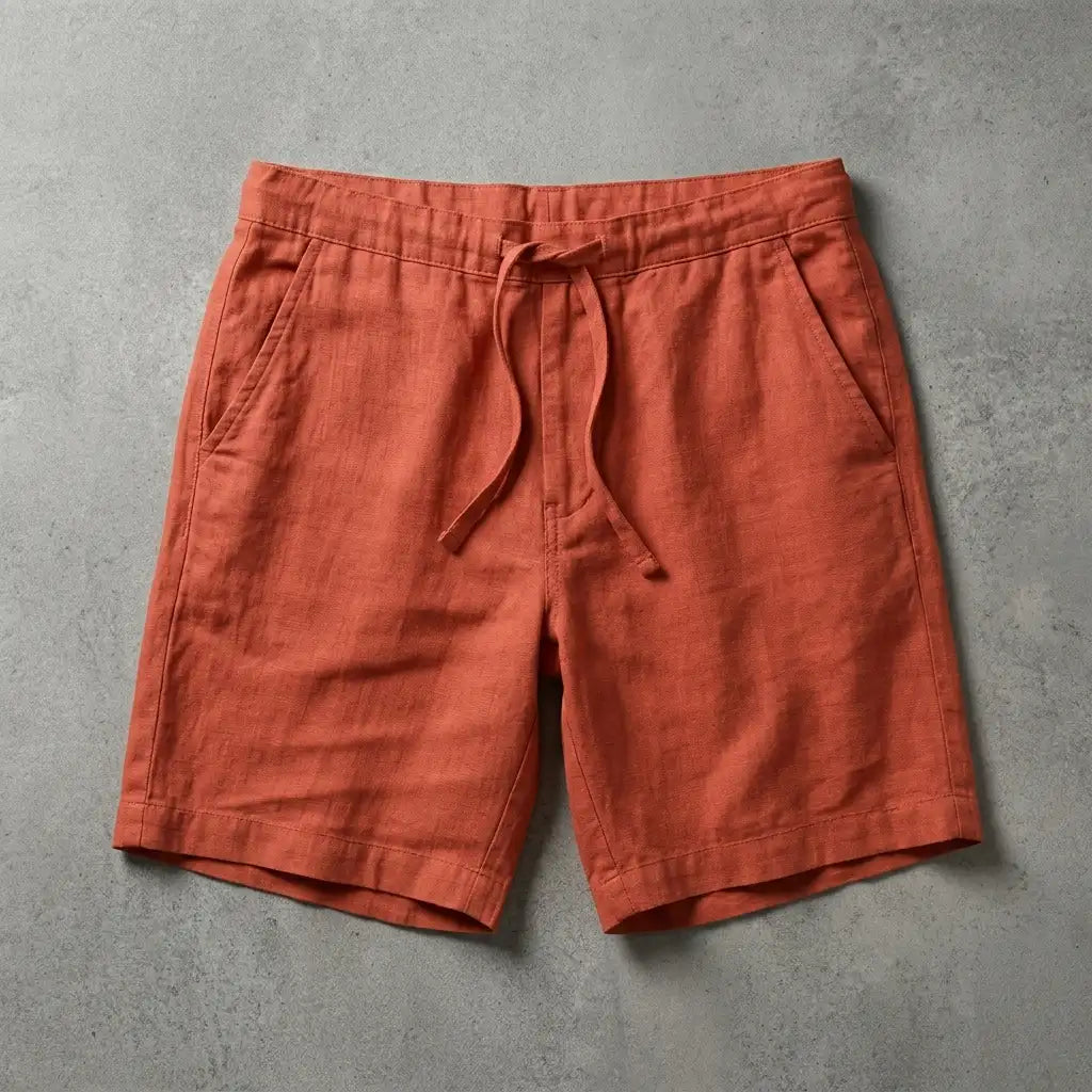 Men's Cotton Linen Trousers - Lightweight Casual Pants