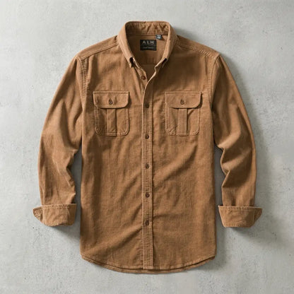 Men's Slim Fit Shirt - Long Sleeve Casual Button Down