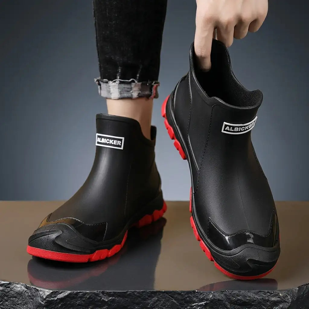 Men's Rain Boots - Waterproof Casual Outdoor Boots