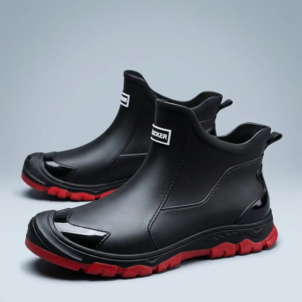 Men's Rain Boots - Waterproof Casual Outdoor Boots