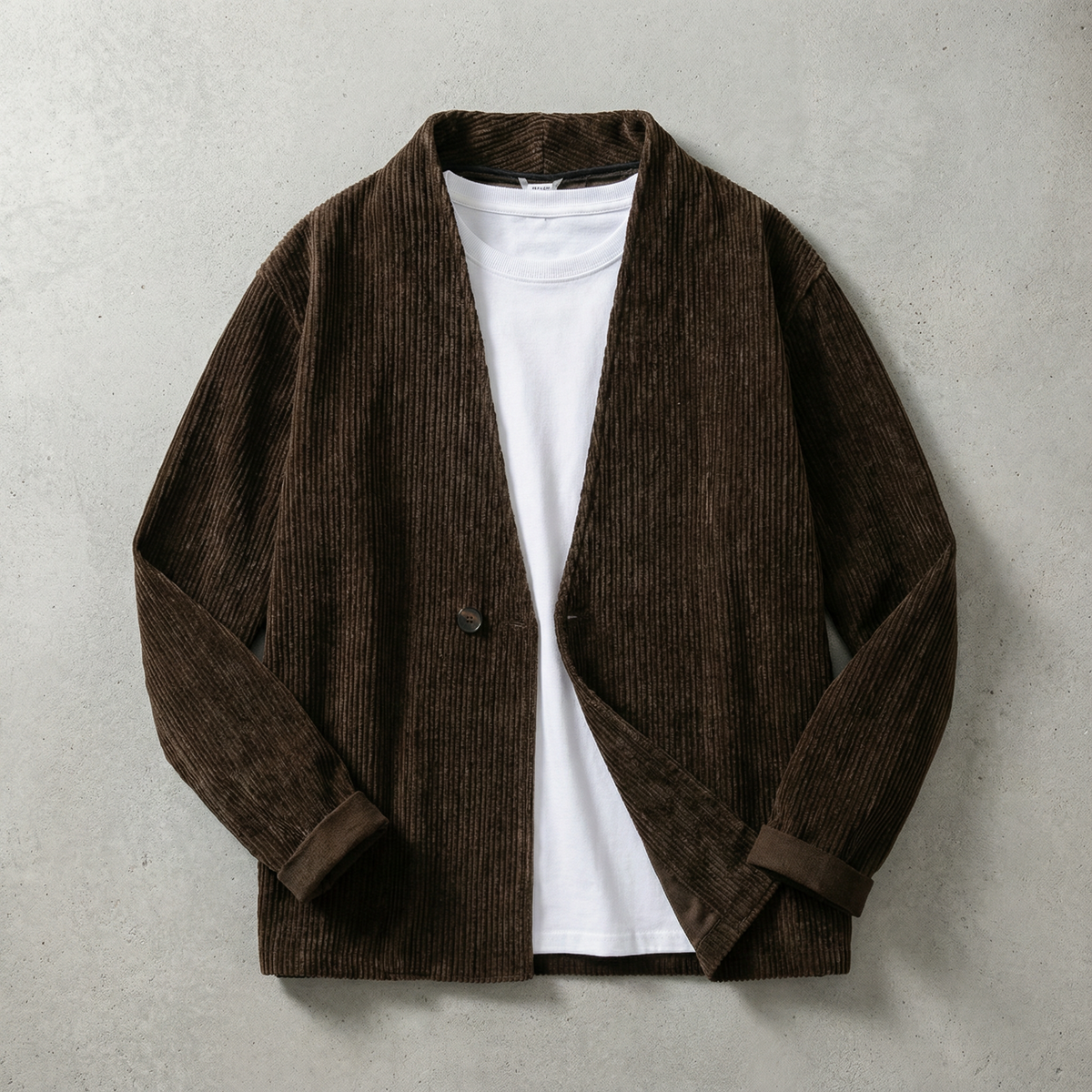 Men's Corduroy Jacket - Casual Button Front Outerwear