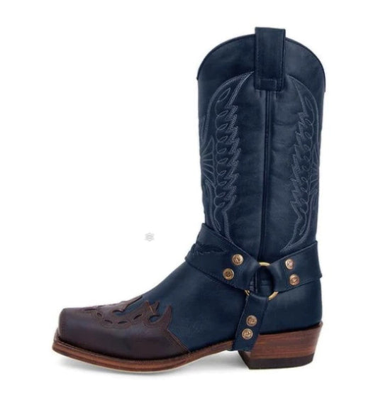 Women's Western Cowboy Boots Mid Calf Pointed Toe Boots