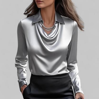 Jemma | Modern Elegant Long Sleeve Blouse with Flattering Fit Design
