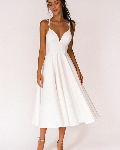 Xylavie | Strappy Wedding Guest Dress with Elegant Occasion Style